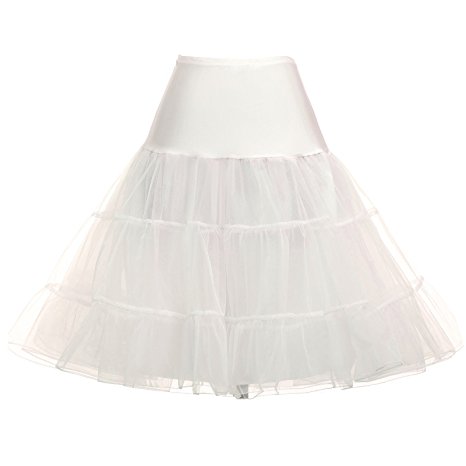 GRACE KARIN Women's 50s Vintage Petticoat Crinoline Tutu Underskirts Plus Size S-4X