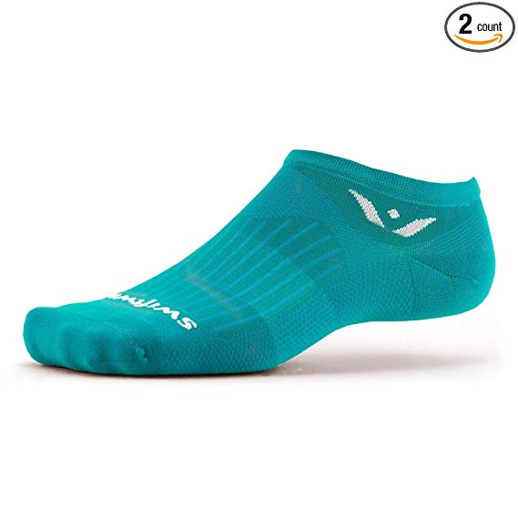 Swiftwick- Aspire Zero | Socks Built for Running & Cycling | Fast Drying, Firm Compression No Show Socks