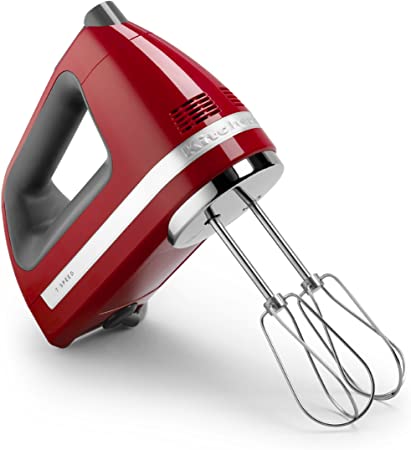 KitchenAid KHM720ER 7-Speed Digital Hand Mixer, Empire Red