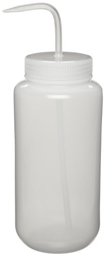 Nalgene 2407-1000 Wide-Mouth Wash Bottle, LDPE, 1000mL (Pack of 2)