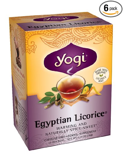 Yogi Teas 16 Tea Bags Pack of 6 Egyptian Licorice