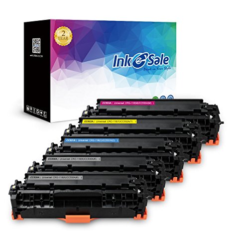 INK E-SALE Replacement for HP 304A HP CC530A CC531A CC532A CC533A Canon 118 Toner Cartridge For Use With HP Color LaserJet CP2025dn CP2025n CM2320fxi, Canon ImageCLASS MF726Cdw LBP7660Cdn, 5 Pack