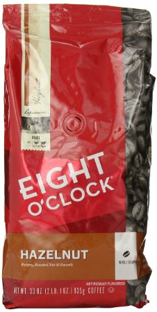 Eight O'Clock Hazelnut Whole Bean Coffee, 33-Ounce Bag