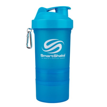 SmartShake 600ml Neon Blue Shaker