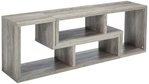 Coaster Home Furnishings 802330 Coaster Contemporary Grey Driftwood Convertible Bookcase TV Stand