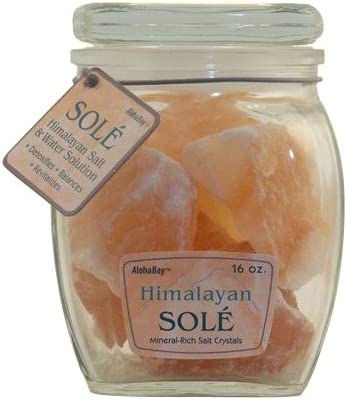 Himalayan Salt Sole Chunks in Jar, 16 Ounce