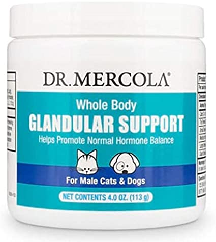 Dr. Mercola Whole Body Glandular Support for Pets - Male, 4 oz, Non GMO, Soy Free, Gluten Free