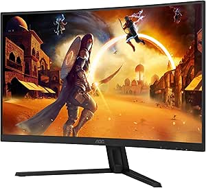 AOC Gaming CQ32G4VE - 32 Zoll QHD Curved Monitor, 180 Hertz, 0.5 ms, HDR10, FreeSync Premium (2560x1440, HDMI, DisplayPort) schwarz/grau