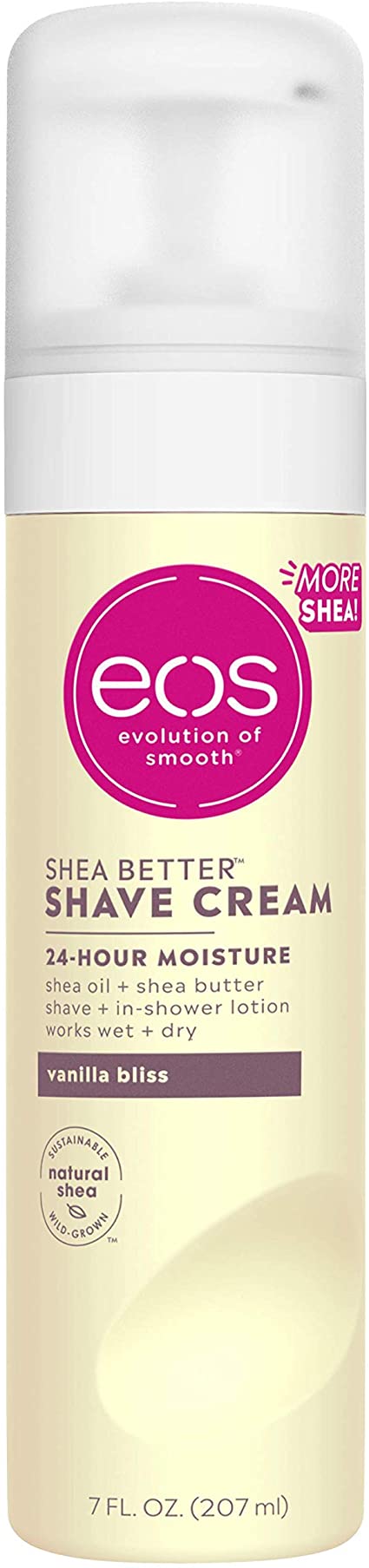 EOS Ultra Moisturizing Shave Cream, Vanilla Bliss - 7 oz