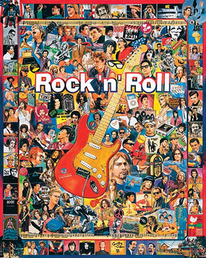 White Mountain Puzzles Rock 'N Roll - 1000 Piece Jigsaw Puzzle