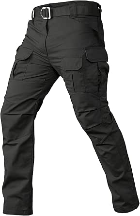 CARWORNIC Gear Men's Tactical Cargo Pants Waterpoof Lightweight Rip Stop EDC Military Combat Trousers