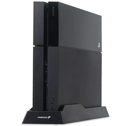 Fosmon Non-Slip Vertical Stand for Sony PlayStation 4 PS4 Console - Black
