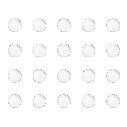 uxcell 4.5mm Solid Round Clear Glass Ball Boiling Stones Soda Lime Glass Beads 200pcs