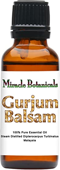 Miracle Botanicals Organic Gurjum Balsam - 100% Pure Dipterocarpus Turbinatus - Therapeutic Grade - 30ml