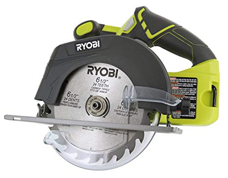 Ryobi P507 One  18V Lithium Ion Cordless 6 1/2 Inch 4,700 RPM Circular Saw w/ Blade (Battery Not Included, Power Tool Only)