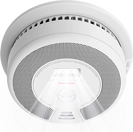 X-Sense 10-Year Battery Smoke Detector with Escape Light, Photoelectric Fire Smoke Alarm with LED Indicator & Silence Button, Compliant with UL 217 Standard, SD07