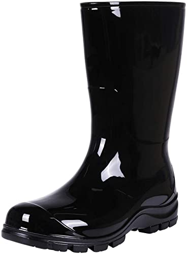 Asgard Women's Mid Calf Rain Boots Short Waterproof Garden Shoes