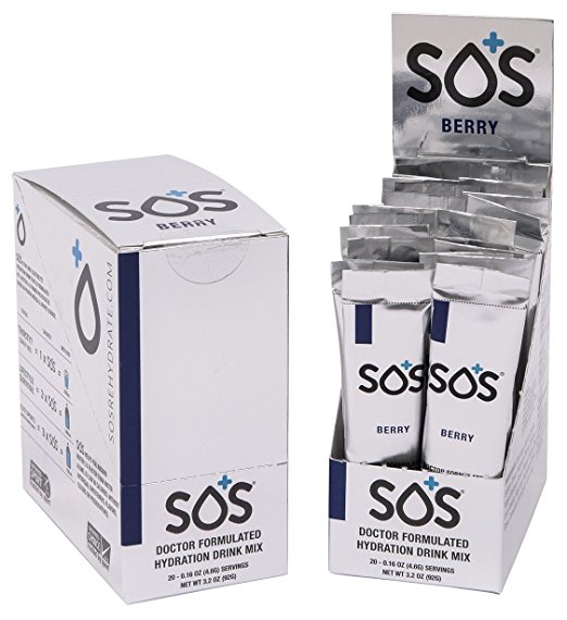 SOS Rehydrate Drink, Berry, 3.2 Ounce