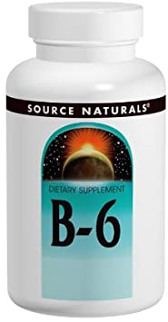 Source Naturals Vitamin B-6 100mg, Immune System Support, 100 Tablets