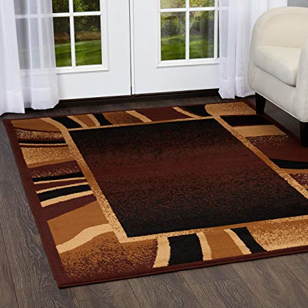 5'2" x 7'4" Home Dynamix 7542 Machine Made Turkish "Premium Collection" Brown Color Rug