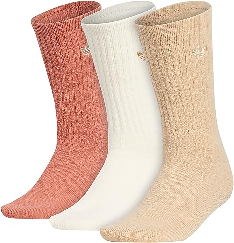 adidas Originals Women's Super Soft Cushy Comfort Cozy Socks (3-Pair)