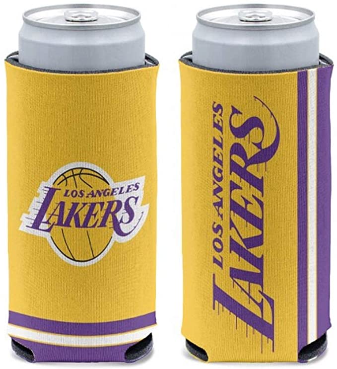 WinCraft NBA Los Angeles Lakers Slim Can Cooler, Team Colors, One Size