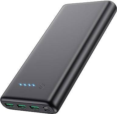 Power Bank 33800mAh Portable Charger with PD 3A Fast Charging,4 Outputs External Battery Pack Phone Charger Compatible with iPhone 14/13/12/11/XR/X/8,Samsung, Android, Nexus,Google LG Tablets and More