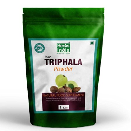 Herbs India - Triphala Powder 8 Oz 1/2lb. 100% Pure and Natural.