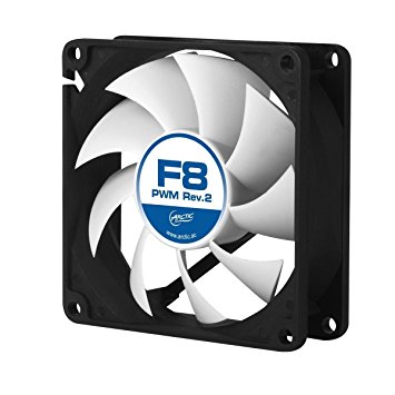 ARCTIC F8 PWM Rev. 2 Fluid Dynamic Bearing Case Fan, 80mm PWM Speed Control, 31CFM at 22.5dBA