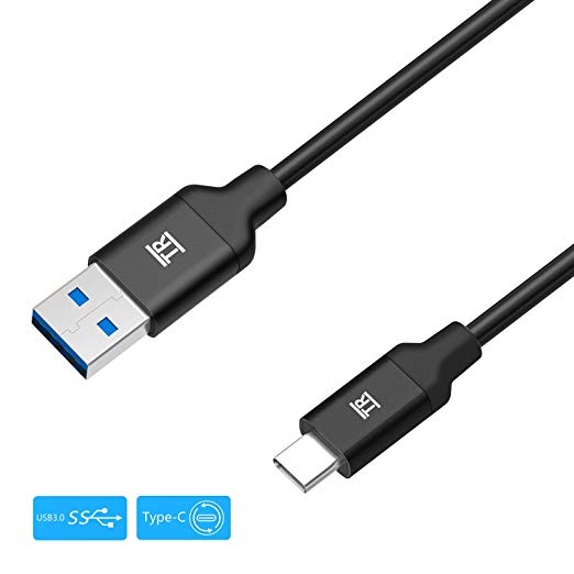 TechRise USB Type C Cable, 1-Meter USB-C Type C to USB 3.0 A High-Speed Charging & Data Transfer Cable Compatible for HUAWEI P20, Macbook, Chromebook Pixel and Other Type-C Supported Devices