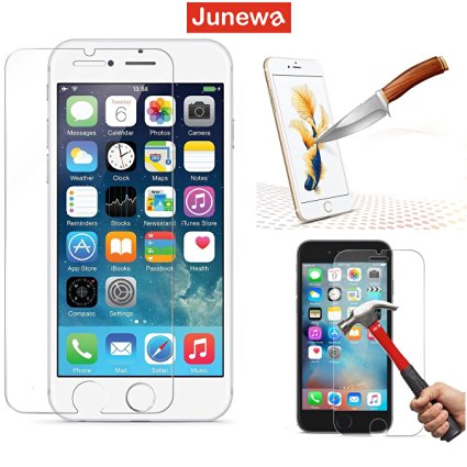 iPhone 7 Screen Protector, Junewa Tempered Glass High Definition HD clear [Scratch-Resistant] [Ultra Clear] [9H Hardness] Screen Protector for Apple iPhone 7 BUY 1 GET 1 FREE - 1016