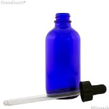 Cobalt Blue Glass Bottle wdropper 4-oz ea