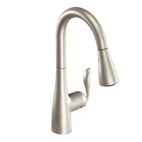 Moen 7594SRS Arbor One-Handle High Arc Pulldown Kitchen Faucet Featuring Reflex Spot Resist Stainless