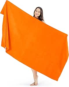 Nine West - Turkish Bath Sheets, Luxury Jumbo & Quick Dry Bath Towel Made with 100% Turkish Cotton Terry Cloth, Absorbent & Ultra Comfy Sheets for Hotels & Spa | 40x80 (Orange)