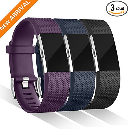 Fitbit charge 2 Bands, Charge 2 bands, 12 Color Replacement Bands for Fitbit Charge 2 HR Wristband (Small, Large, Pack), Fitbit Charge 2 Sport Strap For Women Men Gifts