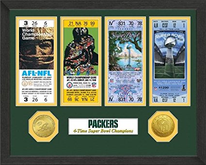 NFL Green Bay Packers SB Championship Ticket Collection