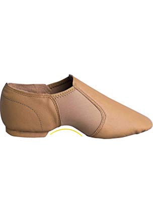 Daydance Leather Jazz Shoes Slip On for Girls