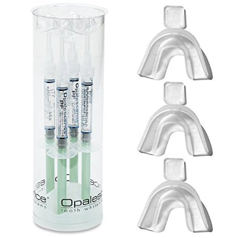 Opalescence Teeth Whitening Gel Mint with 3 GreenDot Teeth Trays (15, 4 Syringes)