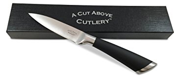 Paring Knife from A Cut Above Cutlery - 3.5 inch - Razor Sharp Stainless Steel Blade - Perfect for Detailed Cutting - Peel and Core Vegetables with Ease - Comfortable and Well Balanced Handle