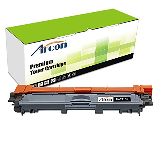 ARCON 1PK Black Compatible Toner Cartridge Replacement for Brother TN221BK TN-221 TN221 TN 221 Used For Printers Brother HL-3170CDW MFC-9130CW MFC-9330CDW MFC-9340CDW HL-3140CW DCP-9020CDW