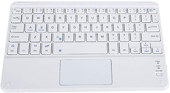 Wendry Bluetooth Touchpad Keyboard Portable,Mini Ultra-Slim Wireless Bluetooth Keyboard with Trackpad For Android/iOS/Windows systems