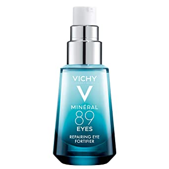 Vichy Brightening Under Eye Serum, Minéral 89 Eyes Hydrating Serum with Hyualuronic Acid   Pure Caffeine, Suitable for Sensitive Skin, 15 mL