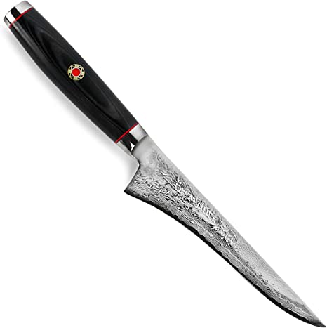 Enso SG2 Boning Knife - Made in Japan - 101 Layer Stainless Damascus, 6"