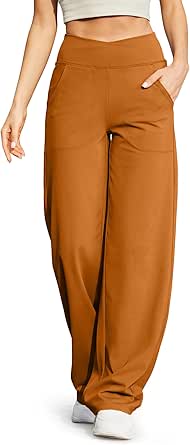 G4Free Petite/Regular/Tall Women Wide Leg Yoga Pants with Pockets Dress Pants Loose Casual Work Trouser Lounge Pants