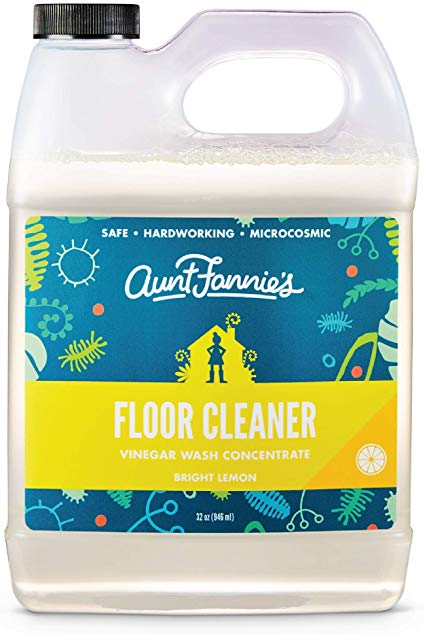 Aunt Fannie's Floor Cleaner Vinegar Wash - Multi-Surface Cleaner - 32 Ounce - Bright Lemon