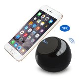 Bluetooth Speaker TechMatte Sound Pod Bluetooth Speaker NFC Capability Portable Wireless Speaker Music System for Apple iPhone 6S6Plus5S5C54S4 Samsung Galaxy S6S6 EdgeS5S4 Black