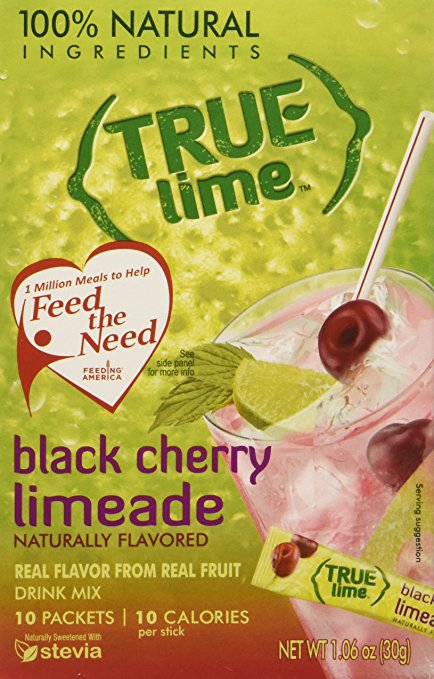 True Black Cherry Limeade Drink Mix, 10-count (Pack of 4)1.06oz