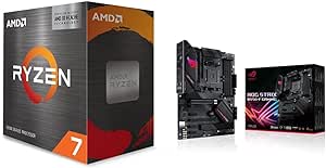 AMD Ryzen™ 7 5800X3D 8-core, 16-Thread Desktop Processor & ASUS ROG Strix B550-F Gaming AMD AM4 Zen 3 Ryzen 5000 & 3rd Gen Ryzen ATX Gaming Motherboard