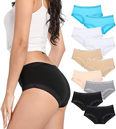 Taxzode 5/10 Pack Assorted Briefs Women's Cotton Breathable Panties Thongs Underwear