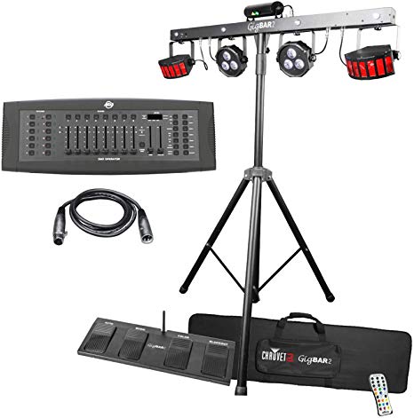 Chauvet DJ GigBAR 2 4-in-1 Complete Effect Light System with DMX Controller Package